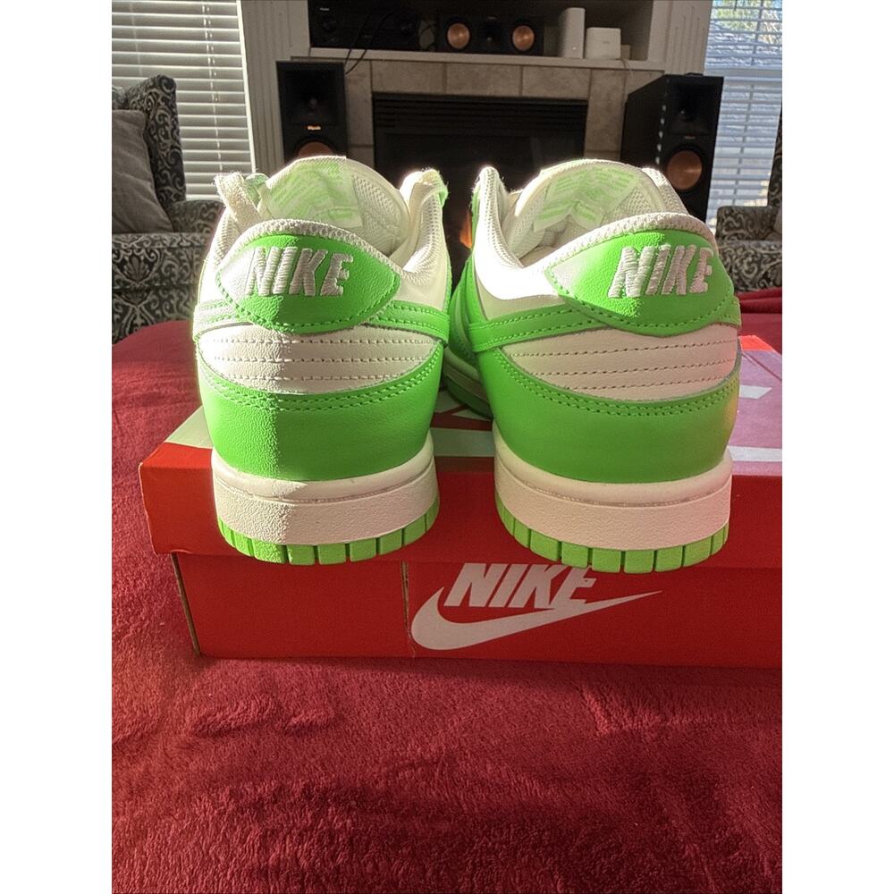 Size 10 Women’s 8.5 mens NIKE W DUNK LOW HV0842-133 Sail Green Strike White Neon - Picture 7 of 12